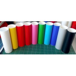Plotterfolien-Set mit 10 matte Farben, zu je 1m / 30cm