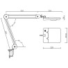 LED Lupenleuchte, 5 Dioptrien, 3 Helligkeitsstufen