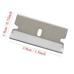 50 Stk Metall-Ersatzklingen für Folienschaber