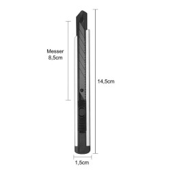 Cuttermesser 9mm mit Alu Griff